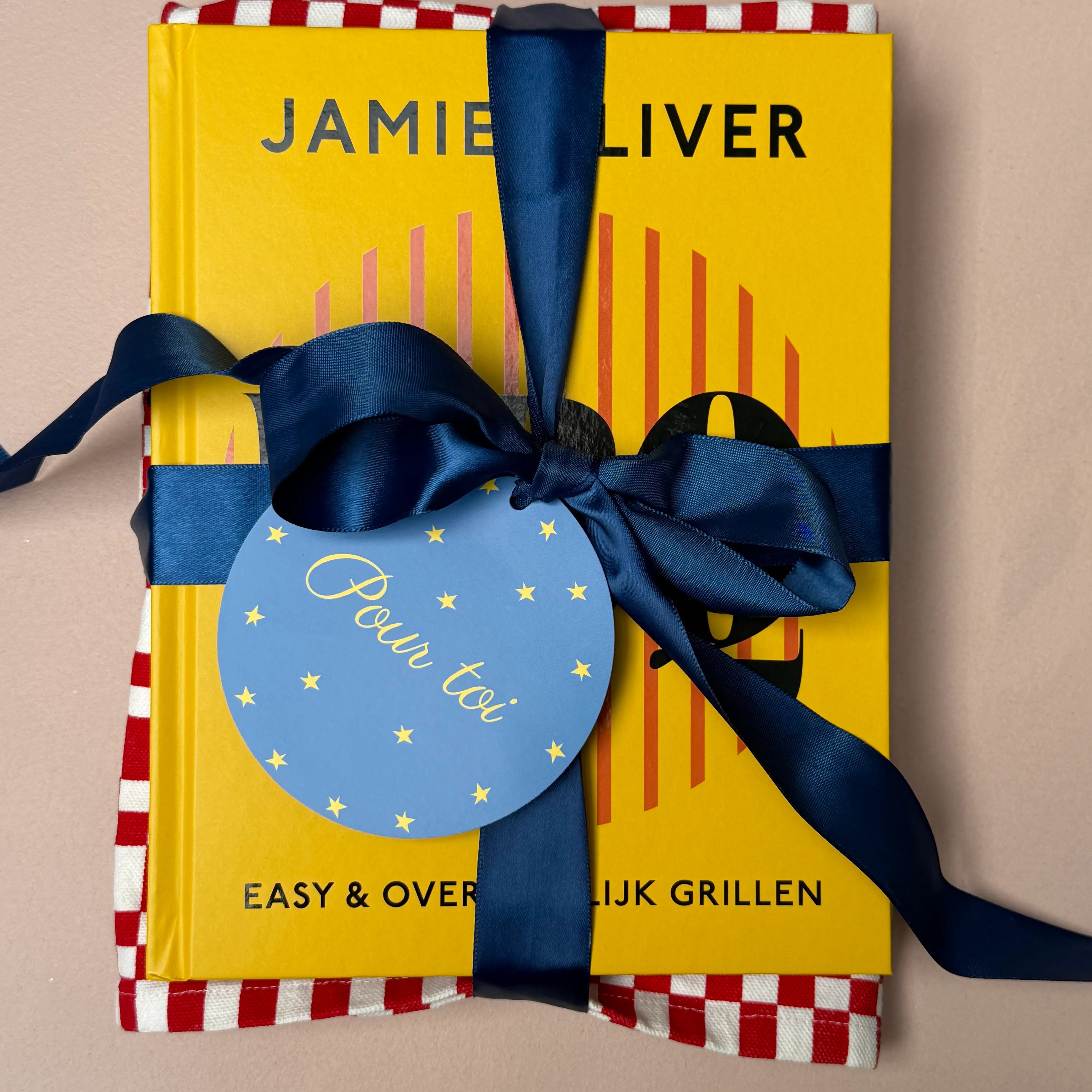 Vaderdagpakket: Jamie Oliver BBQ & bistroschort rouge