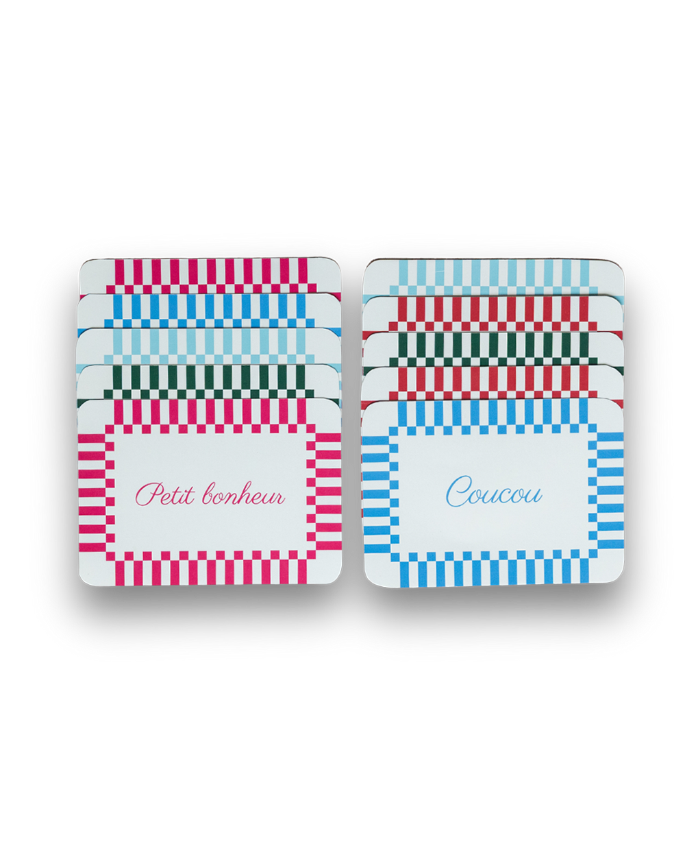 10 Menukaarten van Chouette by Jet, uit de Faire la fête collectie