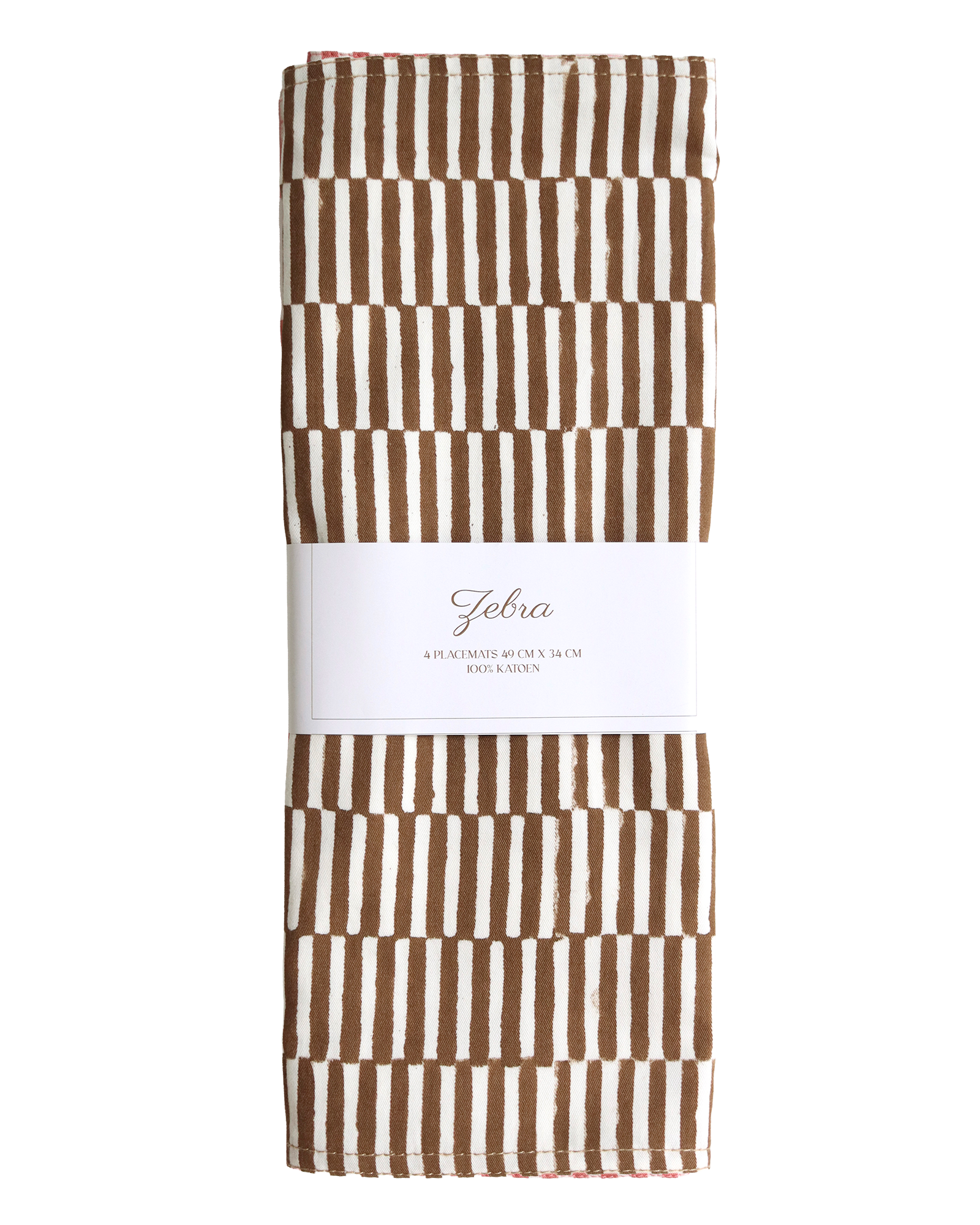 Placemats Zebra Caramel - set van 4
